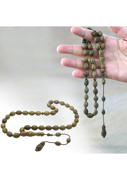 Sistemli Arpa Kesim Açık Kahverengi Pelesenk Tesbih fiyatları