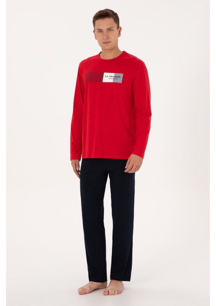 Erkek Kırmızı Pijama Takım 50318597-VR030 fırsatları