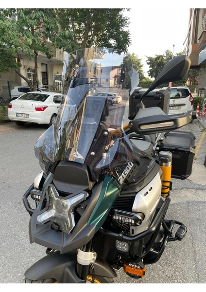 Bmw R13000 Uyumlu Gs Adventure Uyumlu Tur Cami Şeffaf Veya Füme Ti̇p-1 55CM Orta