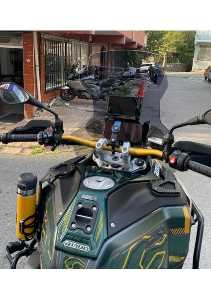Bmw R13000 Uyumlu Gs Adventure Uyumlu Tur Cami Şeffaf Veya Füme Ti̇p-1 55CM Orta
