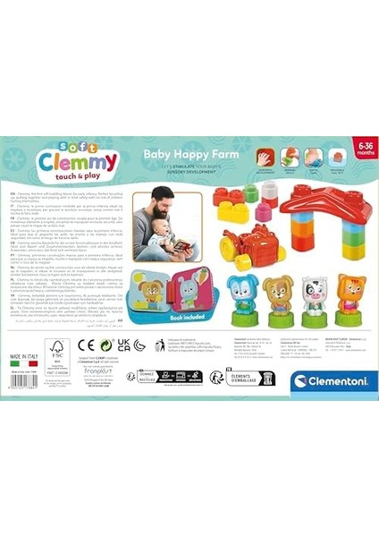 Soft Clemmy Yumuşak Blok Bebek Hayvanlar Çiftliği modelleri