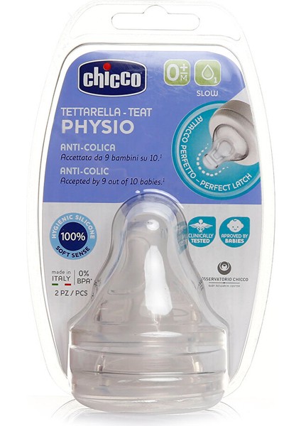 Yeni Wellbeing Biberon Emziği 0 Ay+ Yavaş Akış 2'li