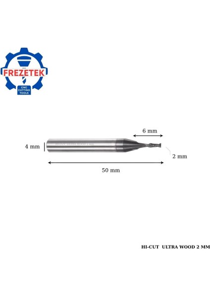 2 mm Karbür Ahşap Freze