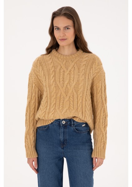 Kadın Petrol Kazak /triko 50310215-VR151 modelleri