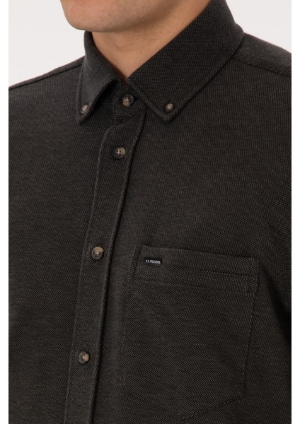 Erkek Haki Gömlek Örme 50308469-VR027