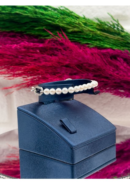 925 Ayar Gümüş Incili Spor Lüks Kadın Bileklik fiyatları