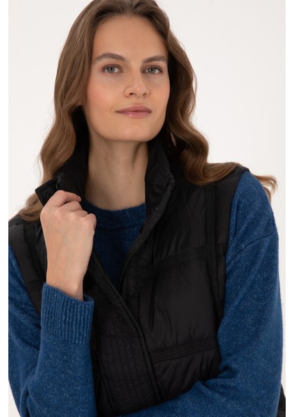 Kadın Siyah Yelek (Dokuma) 50308632-VR046 fiyatları