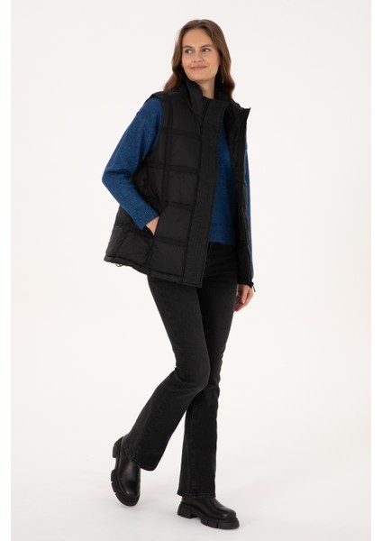 Kadın Siyah Yelek (Dokuma) 50308632-VR046 fırsatları