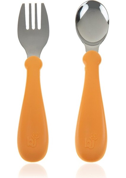 Paslanmaz Çelik Çatal Kaşık Seti - Somon 1 Adet