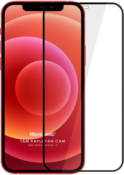 12 Tam Kaplayan Temperli Cam Ekran Siyah