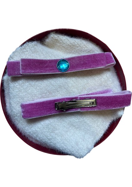 Kadife Kurdele Boncuk Detaylı Kıskaç Saç Tokası – 2’li Set fiyatları