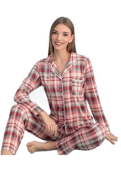 Amaray Tasarım Uzun Kollu Kadın Pijama Takımı Yumuşak Dokulu ve Şık S/2xl modelleri