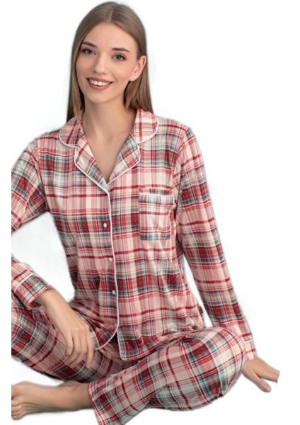 Amaray Tasarım Uzun Kollu Kadın Pijama Takımı Yumuşak Dokulu ve Şık S/2xl fırsatları