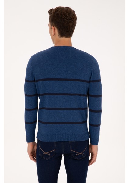 Erkek Açık Lacivert Kazak /triko 50314976-VR059 indirimleri