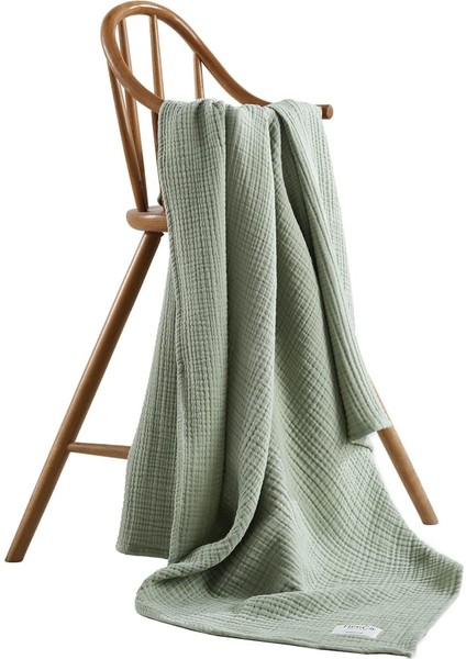 Pamuk Four Battaniye (4 Kat Müslin) 100X110 cm (Çağla Yeşili)