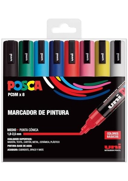 Unı Pc 5m Basic Set - 8&apos;li Marker Paketi fiyatları