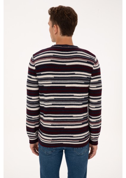 Erkek Mürdüm Kazak /triko 50308332-VR074 indirimleri