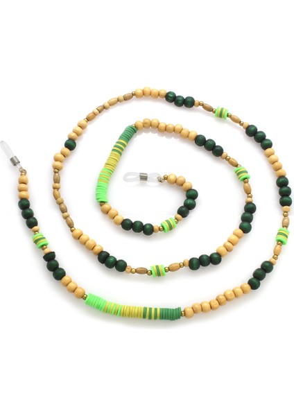 El Yapımı Yeşil Renk Geçişli Etnik Ahşap Kombinli Otantik Gözlük Askısı fiyatları