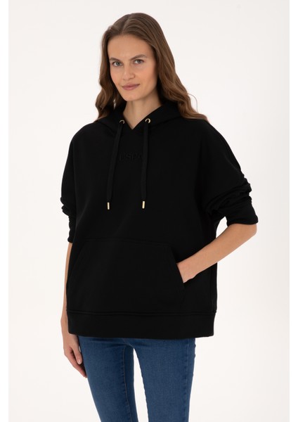 Kadın Siyah Sweatshirt 50314938-VR046