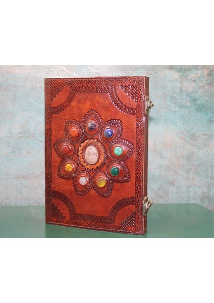 Taşlı Deri Defter KSK3157