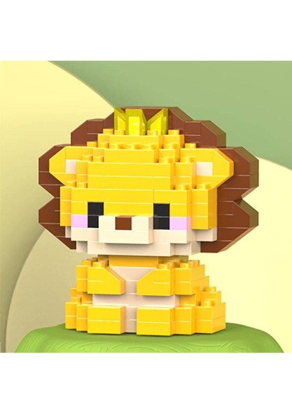 Mini Hayvan Yapı Blokları - Minik Pembe Fil