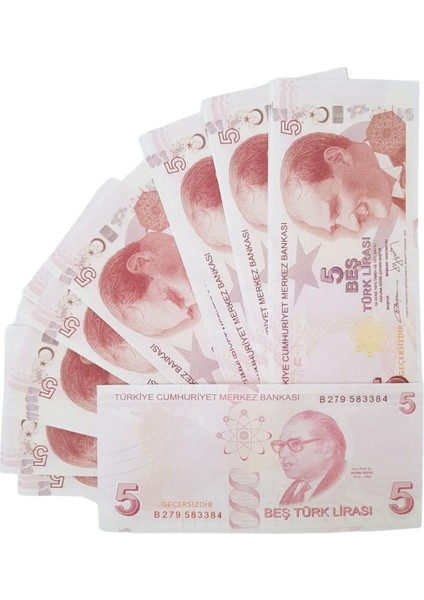 Konsol 300 Adet 5 Tl Sahte Geçersiz Düğün Parti Şaka Malzemesi PP191205