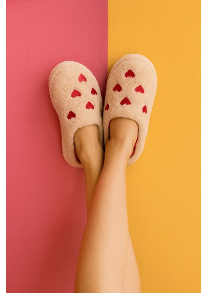 Elegant Kalpli Kadın Ev Terliği Günlük Rahat Kışlık Terlik