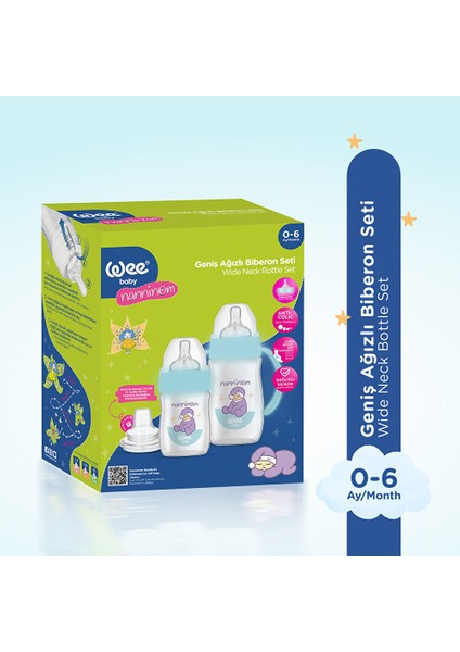 Nanninom Biberon 150 ml + Kulplu Biberon 250 ml + Akıtmaz Bardak Ucu Seti fiyatları