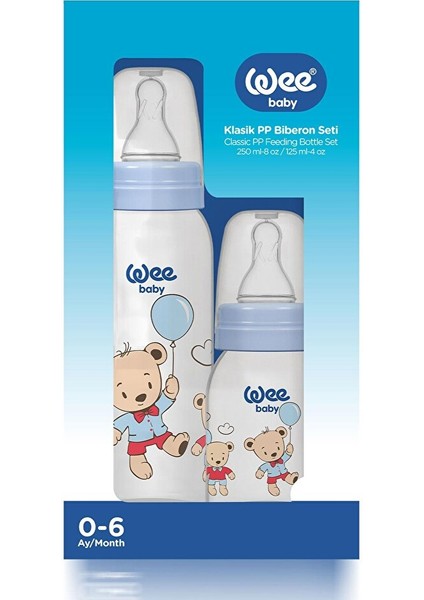 281 Wee Baby 125+250 2'li Pp Biberon Mavi fiyatları