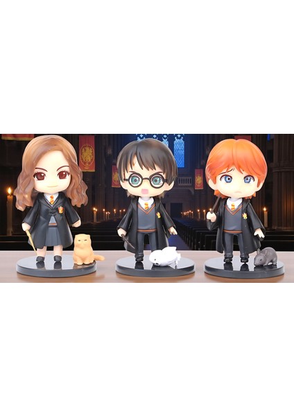 Harry Potter Figür Seti 3'lü-Harry Hermione Ron