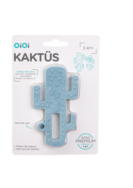 Silikon Diş Kaşıyıcı Kaktüs Mavi modelleri