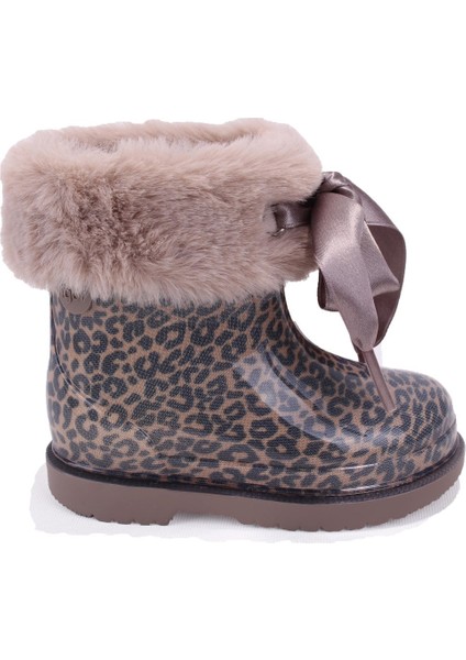W10338 Bimbi Leo Soft Taupe Ortopedik Kız Çocuk Yağmur Çizme fiyatları