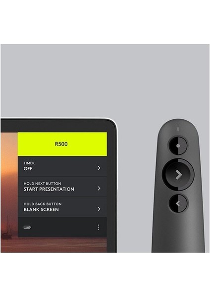 Logitech R500 Laser Sunum Kumandası, Kablosuz, 20M Menzil, Bluetooth ve USB Bağlantı, Mac ve Windows