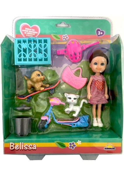 Sevimli Hayvanları ve Araçları Bebek Seti