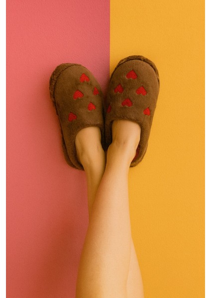 Elegant Kalpli Kadın Ev Terliği Günlük Rahat Kışlık Terlik