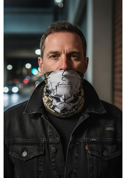 Kurukafa Desenli Buff Boyunluk Maske Bandana Unisex Baf Boyunluk fiyatları