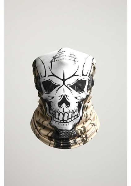 Kurukafa Desenli Buff Boyunluk Maske Bandana Unisex Baf Boyunluk fırsatları