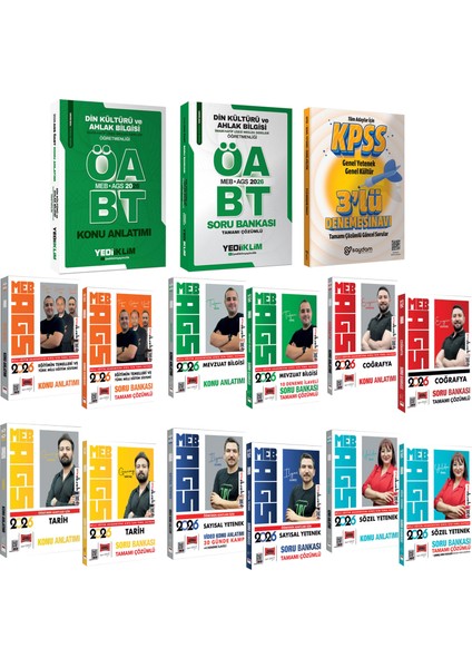 2026 Öabt Din Kültürü Öğretmenliği-Meb Ags Tüm Konular Konu Anlatımı-Soru Bankası