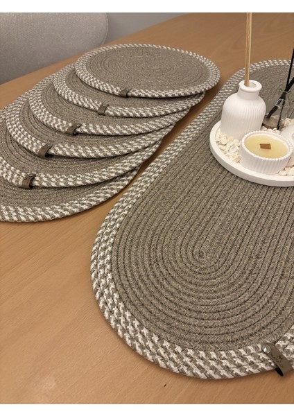 Herakles 6 Adet Supla+Runner Set 33 cm -Amerikan Servis Hasır