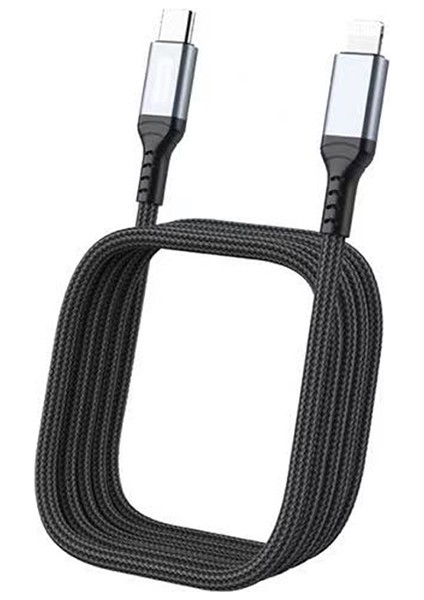 GD-UC639 Type-C To Lightning Pd Hızlı Şarj Kablosu 27W 3m Siyah