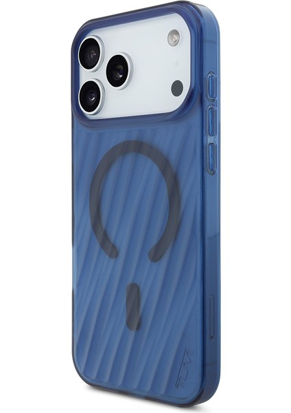 iPhone 17 Pro Max Uyumlu Kılıf Tumı Orjinal Lisanslı M-Safe Şarj Özellikli Transparan Kapak Mavi fiyatları