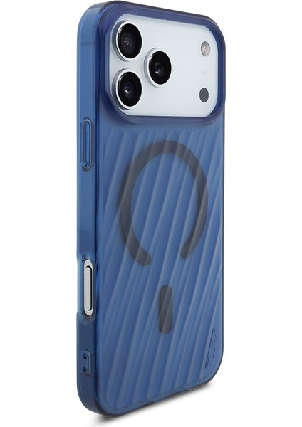 iPhone 17 Pro Max Uyumlu Kılıf Tumı Orjinal Lisanslı M-Safe Şarj Özellikli Transparan Kapak Mavi fırsatları