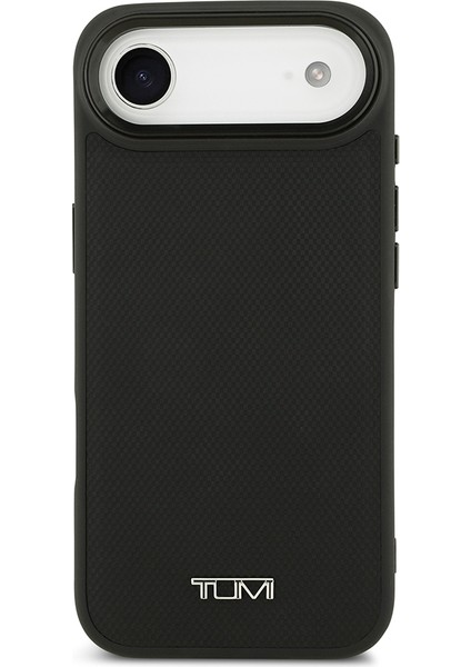 iPhone 17 Air Uyumlu Kılıf Tumı M-Safe Şarj Özellikli Deri Noktalı Dizayn Kapak Siyah modelleri