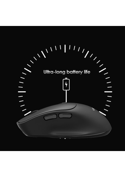 WS105 Sessiz Buton Tasarımlı Çift Bluetooth Bağlantılı 2.4g Kablosuz Mouse 1600 Dpı Siyah modelleri