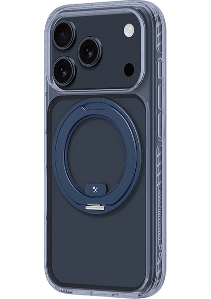iPhone 17 Pro Max Uyumlu Kılıf M-Safeli Airbag Standlı Amazingthing Titan Pro Magspin Kapak Mavi fiyatları