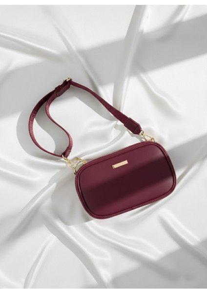 Bordo Çok Bölmeli Çanta fırsatları