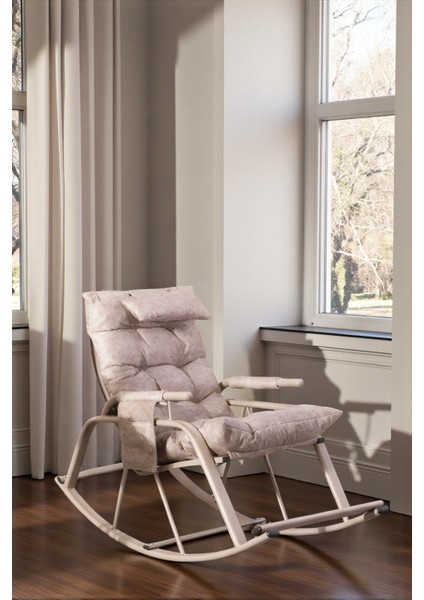 Dicle Cepli Pofuduk Minderli Sallanan Sandalye Tv Koltuğu Krem fiyatları