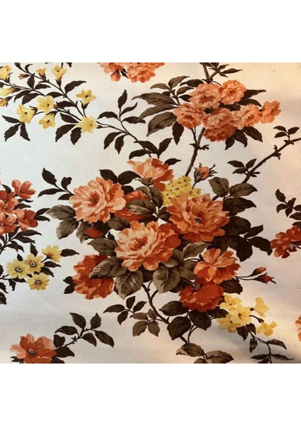 Döşemelik Koltuk Kumaşı-Yıkanabilir Kumaş (Çiçekli Dokuma Kumaş)