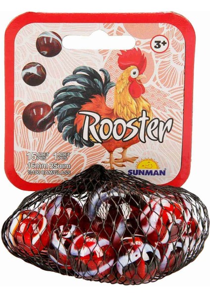 Horoz Kırmızı Misket Oyunu – Cam Bilye Seti Büyük Boy Misketli 16 Parça fiyatları