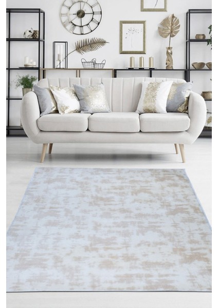 Bej Desenli, Peluş, , Kaymaz Taban Post Halı